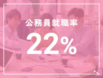 公務員就職率22%